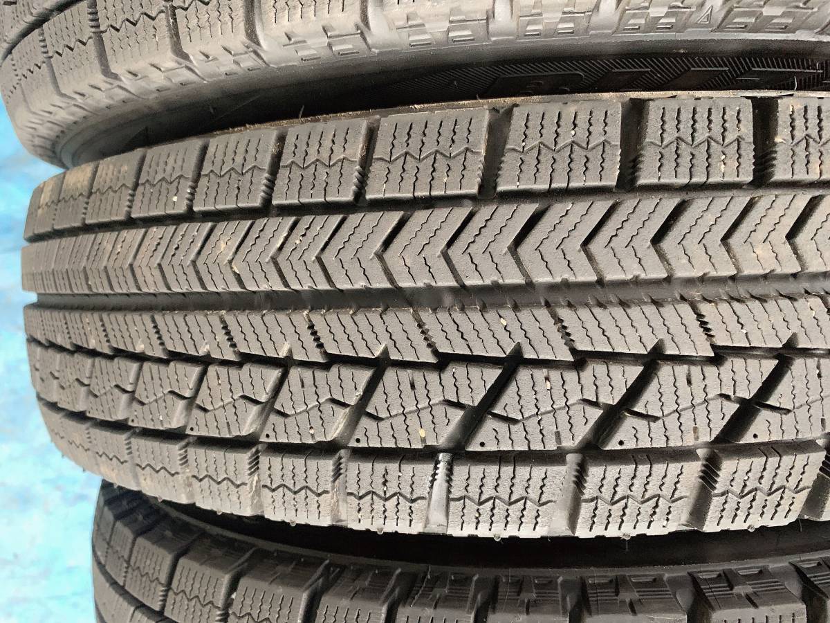 バリ山◆145/80R13 ◆ ブリヂストン BLIZZAK VRX ◆ スタッドレスタイヤ 4本セット 2019年製_画像6