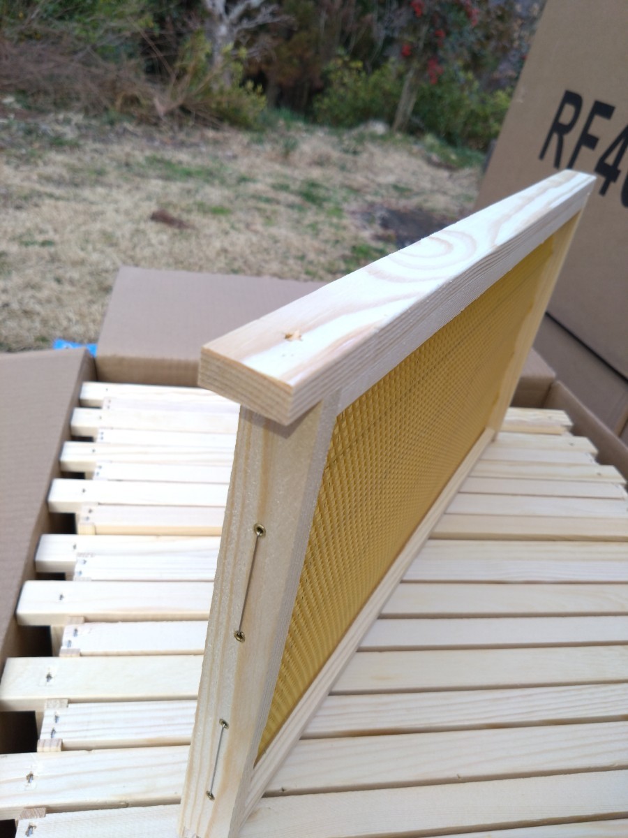 巣礎張完成品 ラ式40枚セット 養蜂 西洋蜜蜂_画像4