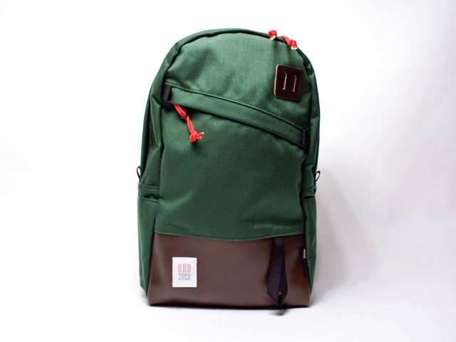 新品！【TOPO DESIGNS/トポデザインズ×ホーウィンレザー】デイパックレザー・21.6L/FOREST・コロラド発・メイドインＵＳＡ・コーデュラ