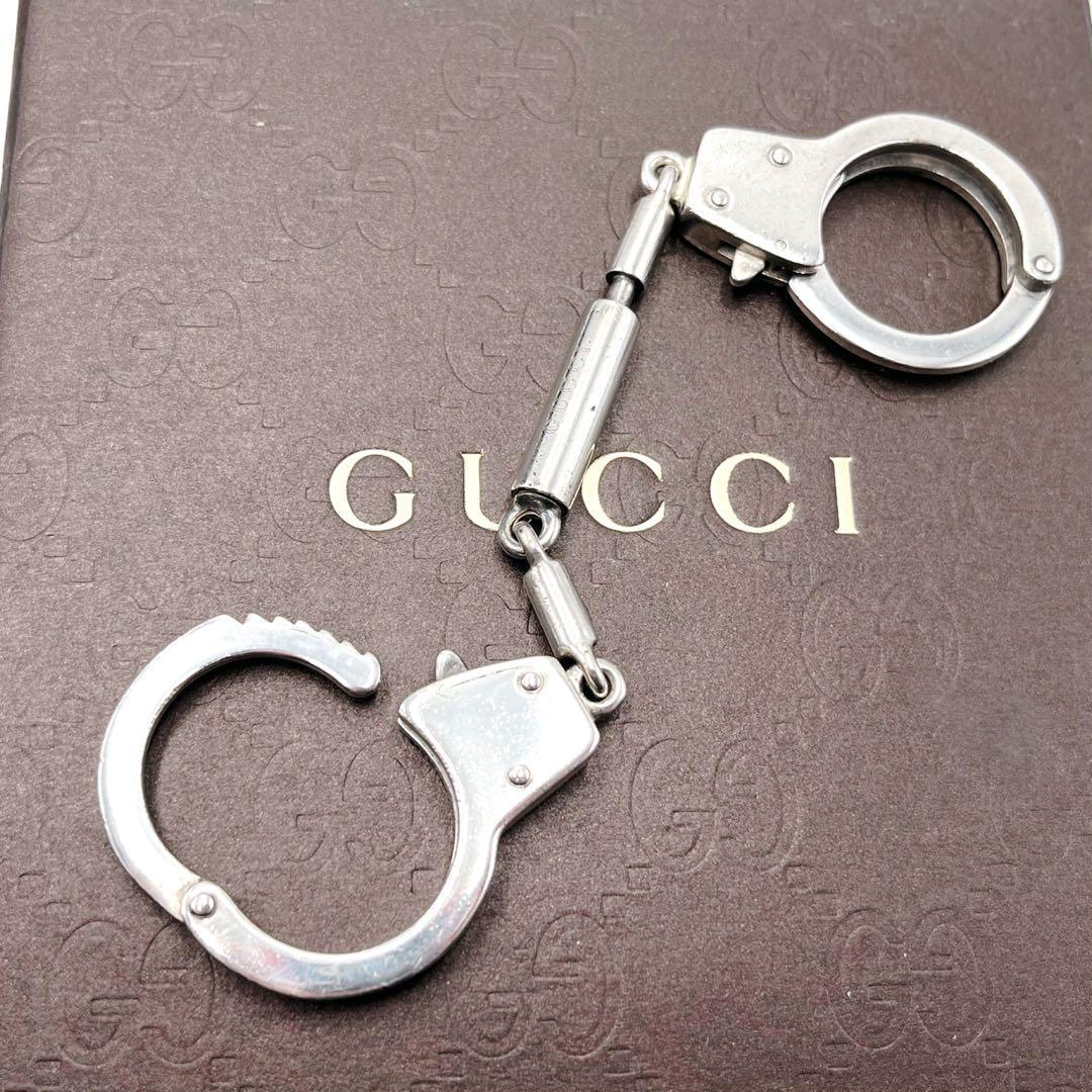 幻級の逸品】GUCCI グッチ トムフォード期 手錠 キーリング SV925 