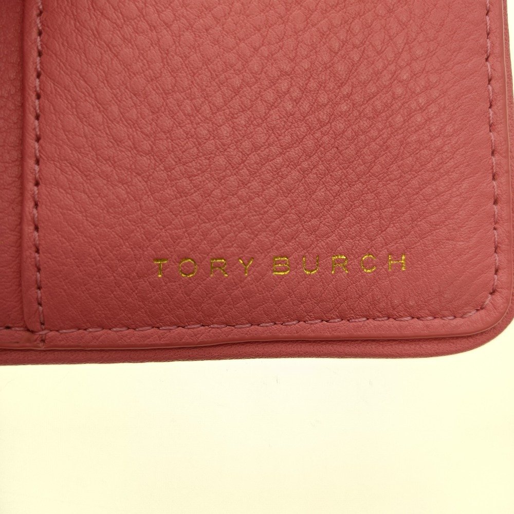 TORY BURCH トリーバーチ BRITTEN SMART PHONE WALLET スマホケース ピンク レザー 小物 ウォレット レディース 中古_画像5