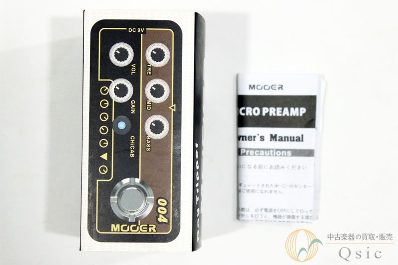 [超美品] MOOER Micro Preamp 004 Vox AC30タイプの音色をこのサイズに！ [NK390]_画像7