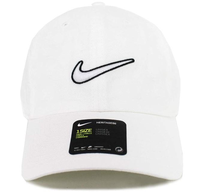 ナイキ(NIKE) H86 SWOOSH CAP スウォッシュ ロゴ キャップ 帽子 メンズ レディース Heritage86 ホワイト_画像1