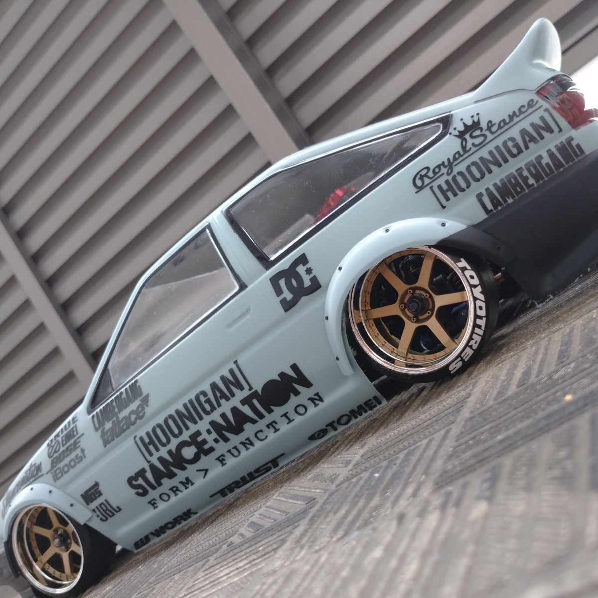 AE86 HOONIGAN ラジコン ラジドリボディ 用 カッティング ステッカー 色指定可 YD-2 RDX MC1 GALM_画像1