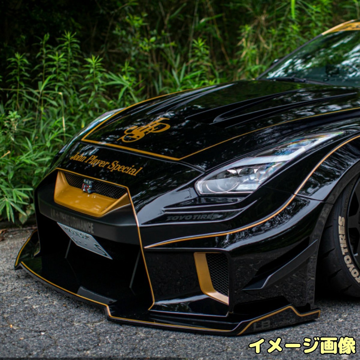 JPS GTR R35 1/10ドリフトラジコン用 カッティングステッカー john player special仕様_画像7