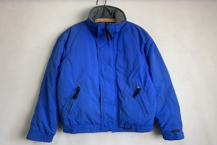 【おまけ付】 6996円 90sビンテージEddieBauerエディーバウアースタンドカラー 男性用