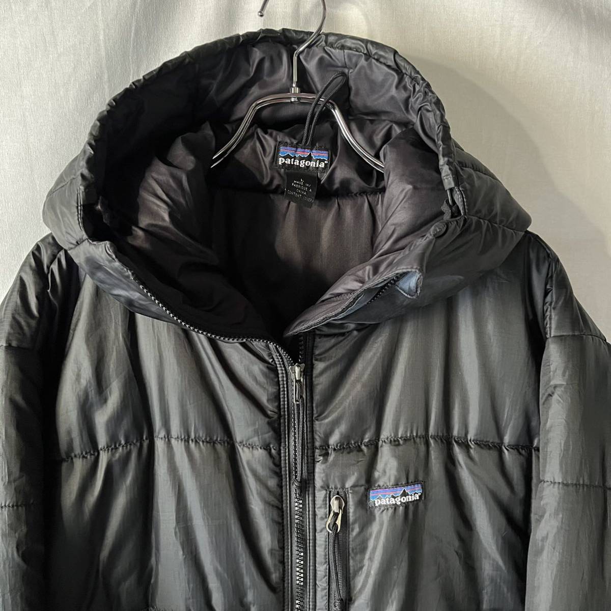 廃番 2002年製 F02 patagonia パタゴニア ダスパーカー ダスパーカ DAS PARKA ブラック 黒 L ヴィンテージ OLD_画像2