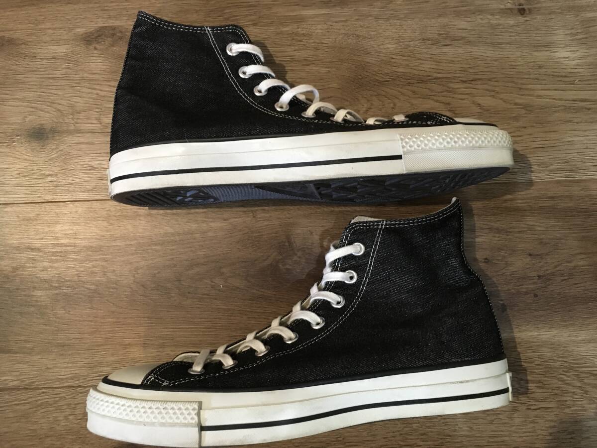 ■CONVERSE ALL STAR J DENIM HI 28.0㎝(US9 1/2) 日本製 オールスターハイカット デニム 黒 ブラック コンバース■_画像6