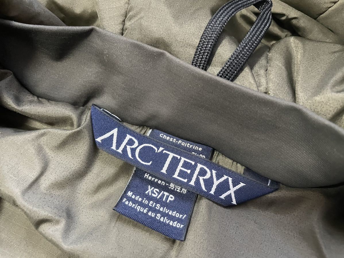 ARC'TERYX LEAF COLD WX HOODY LT JACKET アークテリクスリーフ コールドWX フーディ LT ジャケット XS Ranger Green レンジャーグリーンの画像7