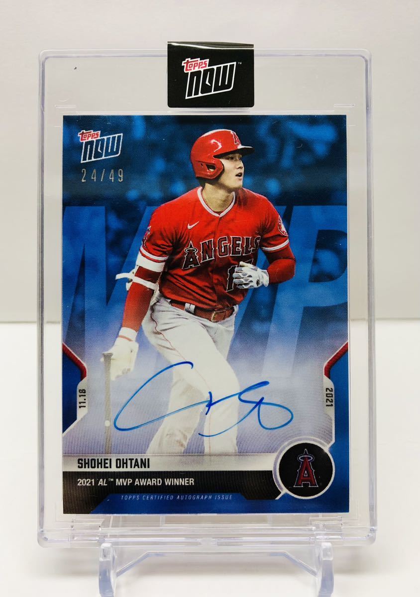 人気の 《49枚限定》2021 大谷翔平 TOPPS NOW autograph 直書 直筆