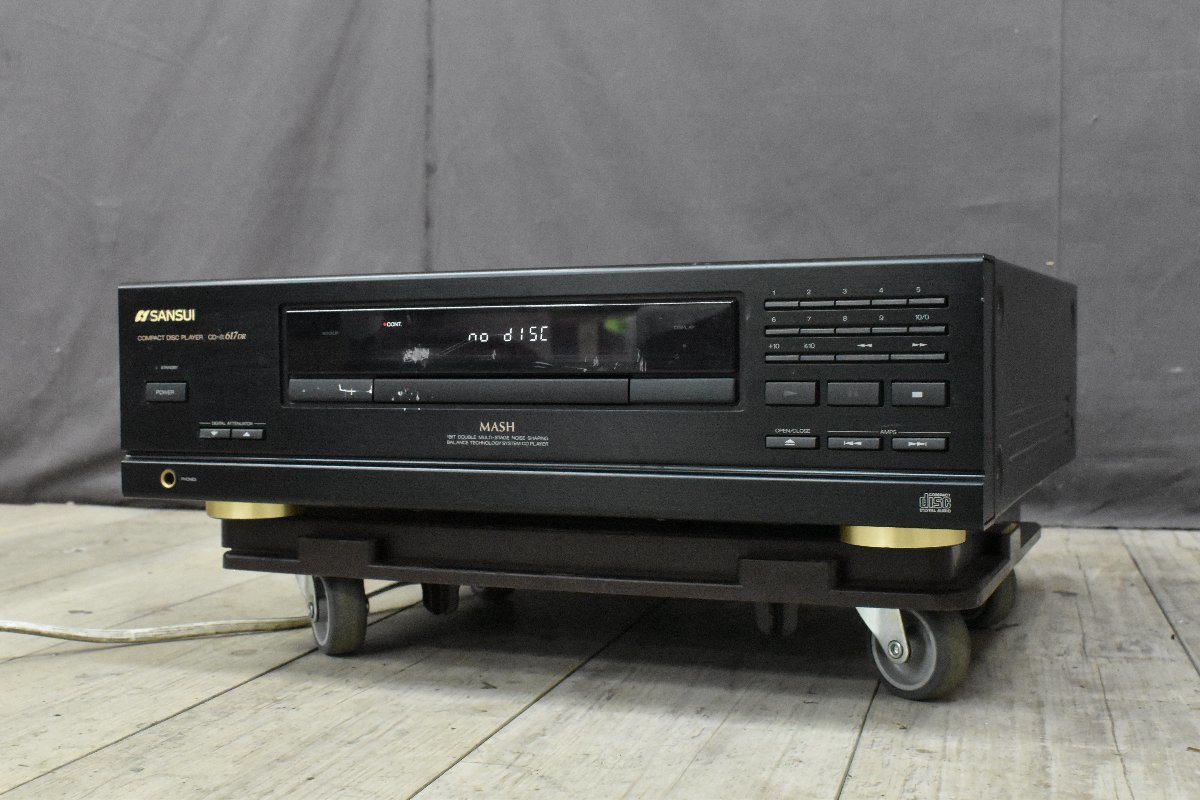 ◇p666 中古品 SANSUI サンスイ CDプレーヤー CD-α617DR_画像1