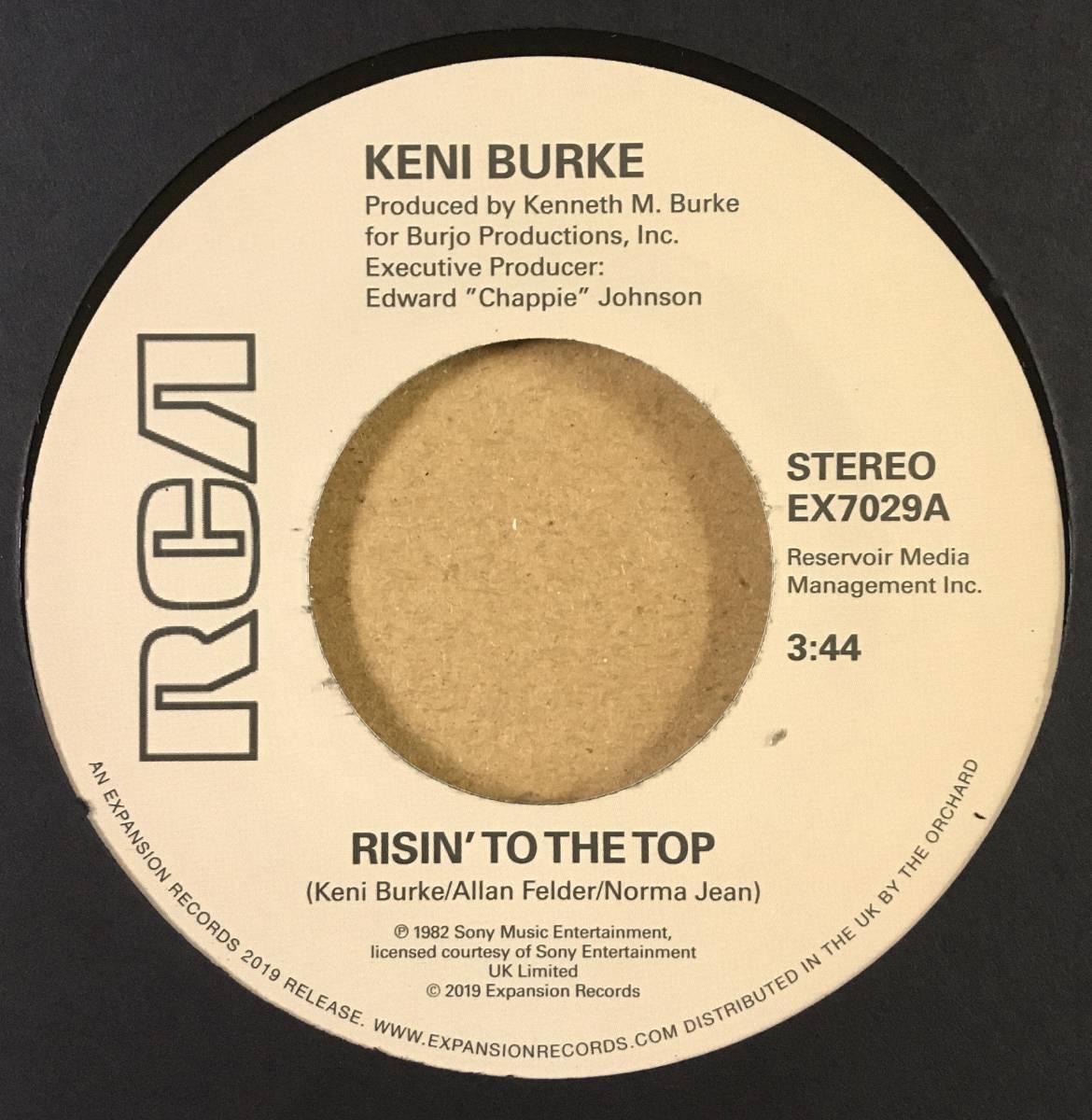 新品 Keni Burke Risin' To The Top / Hang Tight 7インチ 45 EP Soul R&B RAP HIPHOP DJ MURO KOCO レアグルーヴ モダンソウルの画像1