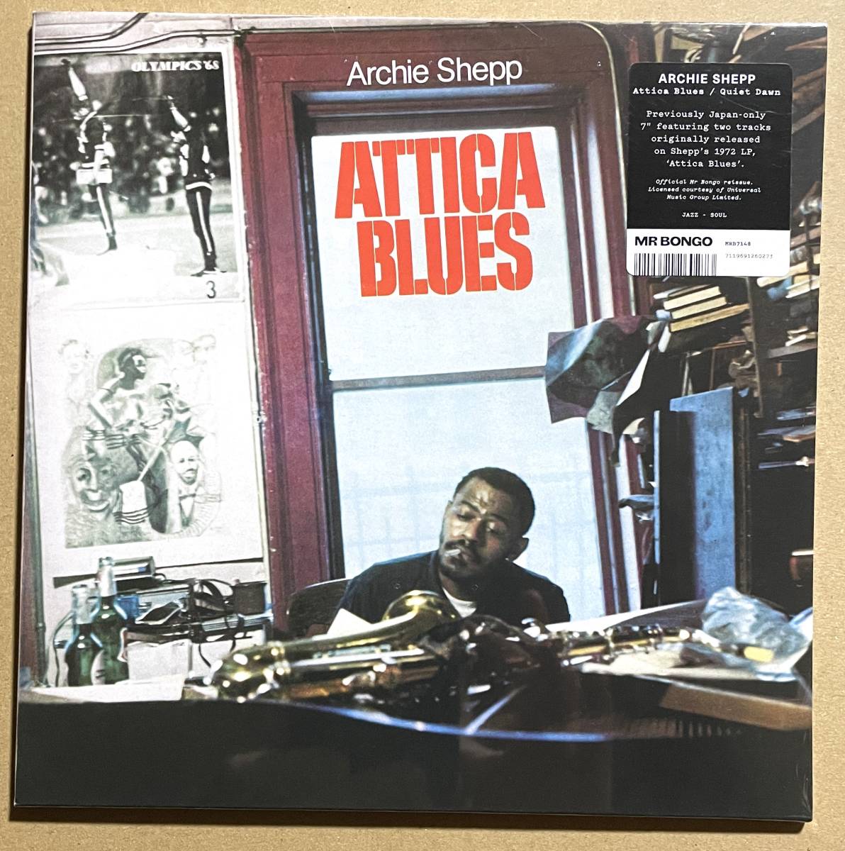 7インチ 新品 Archie Shepp Attica Blues 45 EP アーチー・シェップ Strata East Black Jazz Funk レアグルーヴ MURO_画像2