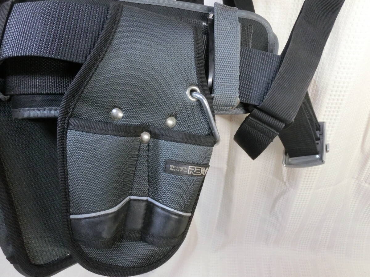 * wistaria . electrician safety belt TSUYORON SAFLITE ( suspenders attaching ) + E-value cushion trunk belt + toolbox x2 piece *