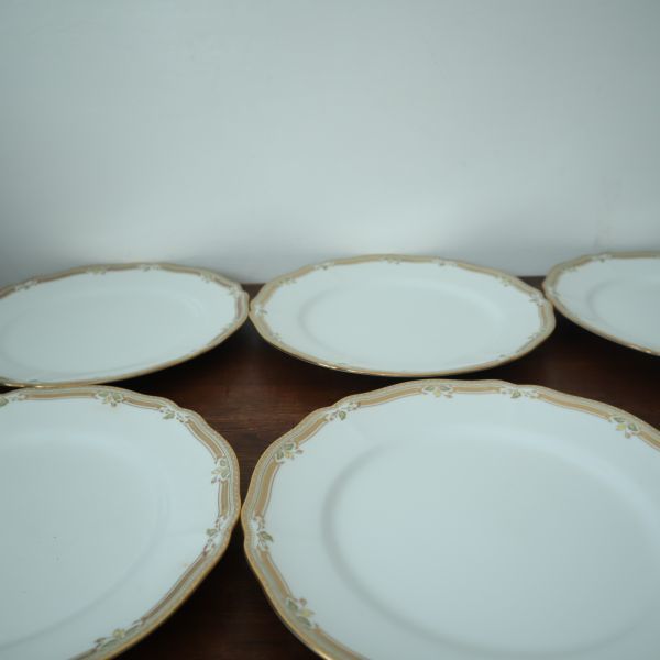 fa50564 ノリタケ Noritake CONTESSA コンテッサ 金彩 丸皿 大皿 6枚セット プレート 直径約26.5cm ディナー皿 希少_画像3