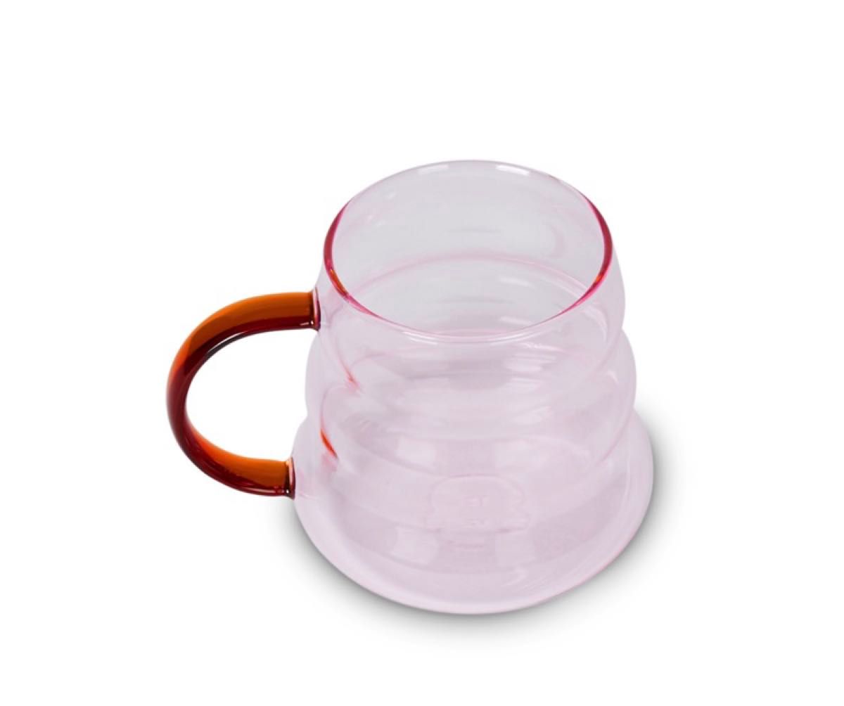 Bubble Glass Mug Pink バブル グラス マグ