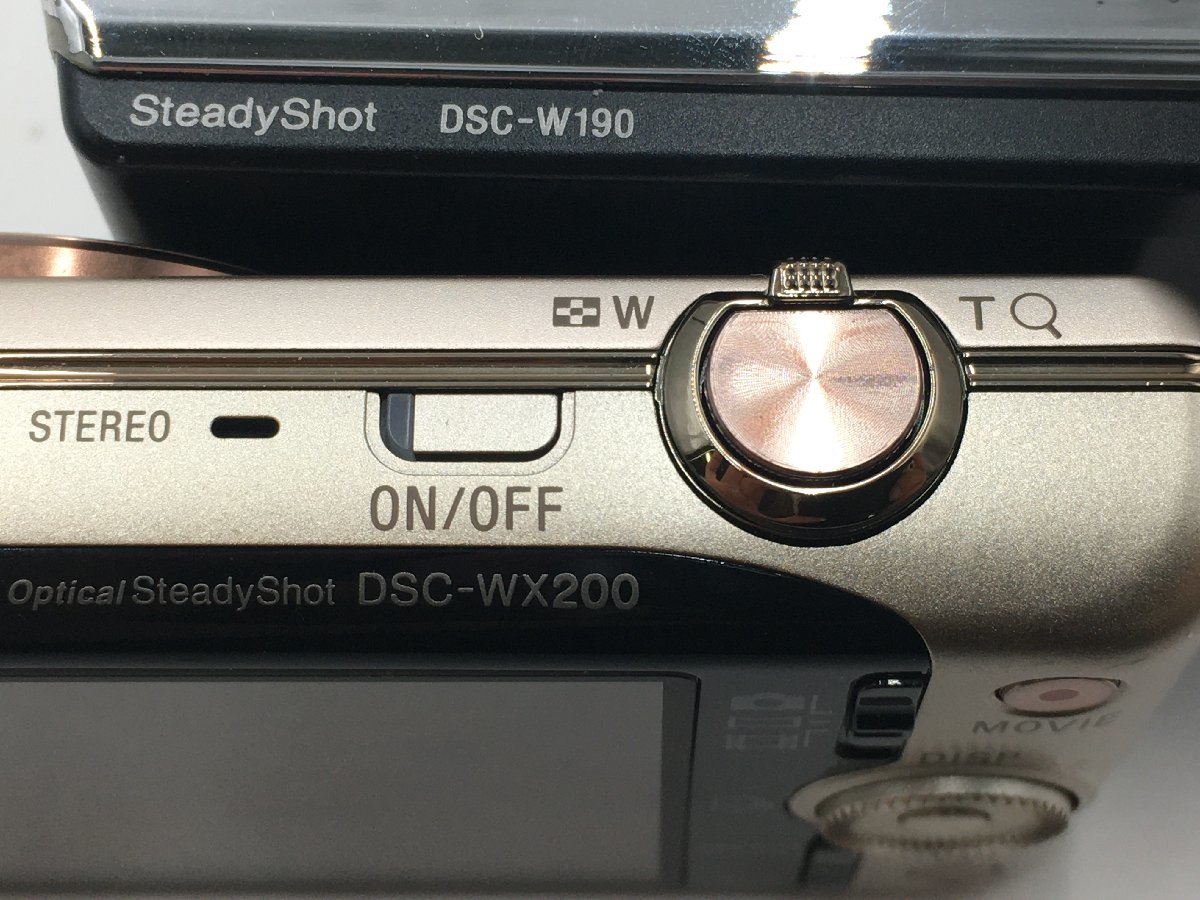 ♪▲【SONY ソニー】コンパクトデジタルカメラ 2点セット DSC-WX200 DSC-W190 まとめ売り 0215 8_画像8