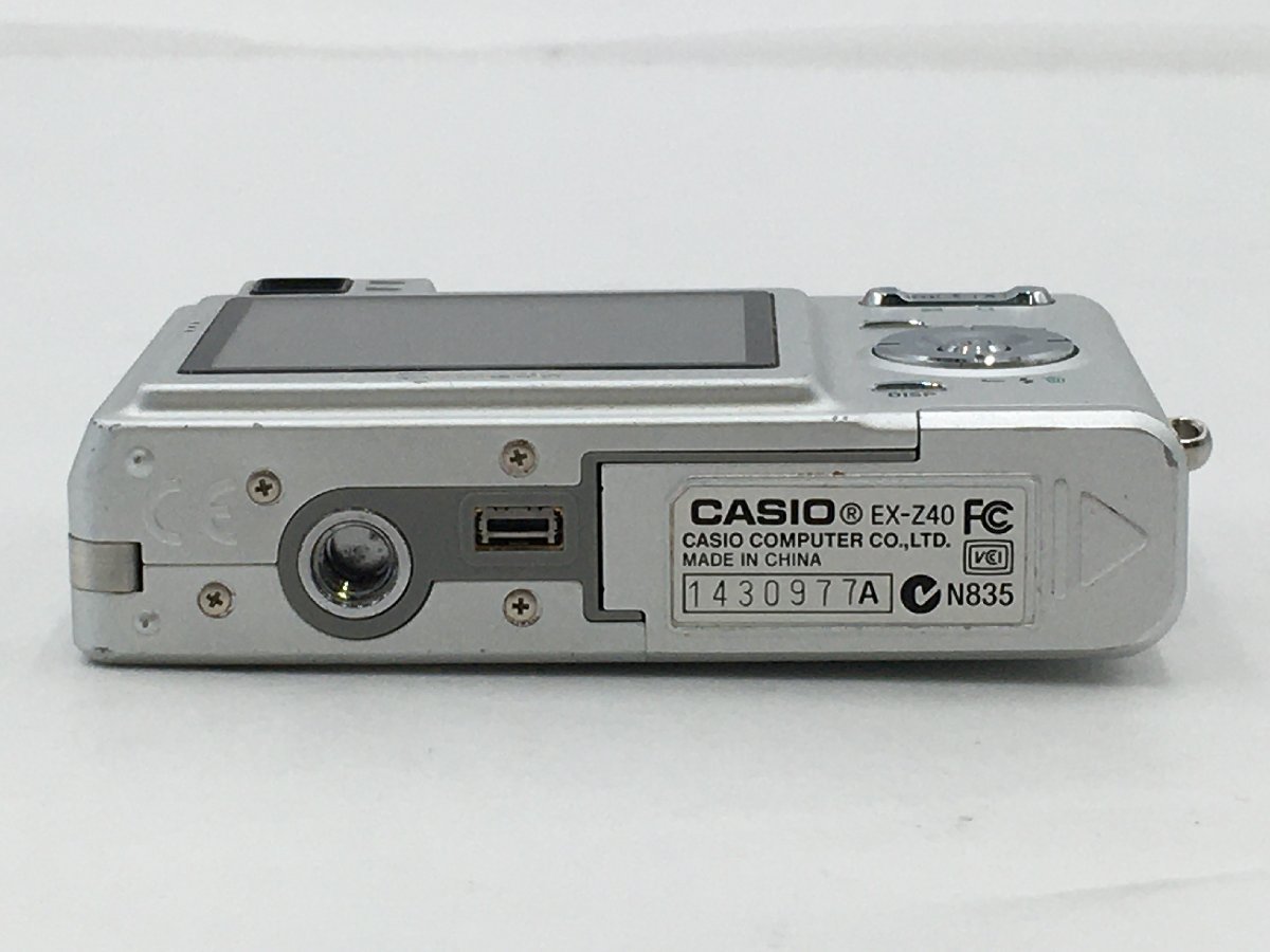 ♪▲【CASIO カシオ】コンパクトデジタルカメラ 部品取り EX-Z40 0219 8_画像7