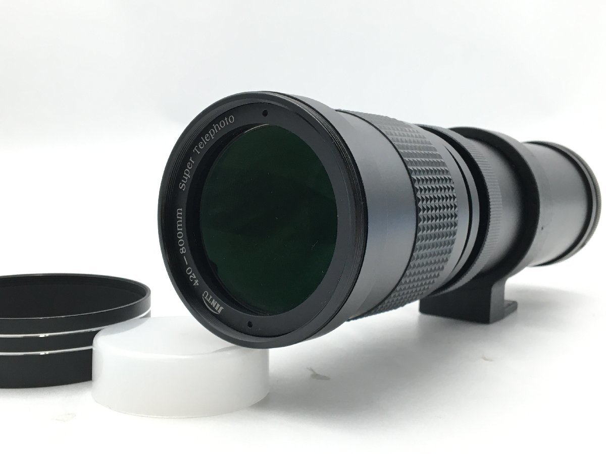 ♪▲【JINTU ジンツ】420-800mm Super Telephoto 望遠ズームレンズ 0223 8の画像1