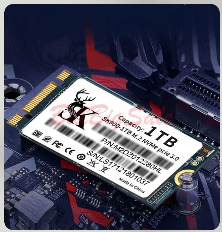 新品 WWANスロット 1TB (M.2 2242 NVMe SSD) Thinkpad X280 T480 P51 P52 Dell 3510 1T PCIe Gen3x2 内蔵SSD B+M Key 5ヶ年間保証 未使用の画像7
