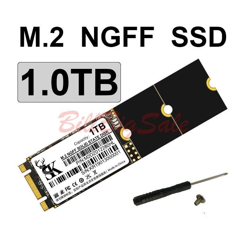  new goods (1TB M.2 NGFF SATA SSD) 5 pieces years guarantee 2242 2260 2280 M2 1024GB 1024G 1T SATA SSD unused 