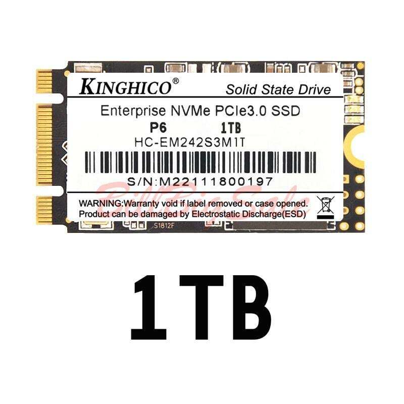 新品 WWANスロット 1TB (M.2 2242 NVMe SSD) Thinkpad X280 T480 P51 P52 Dell 3510 1T PCIe Gen3x2 内蔵SSD B+M Key 5ヶ年間保証 未使用の画像1