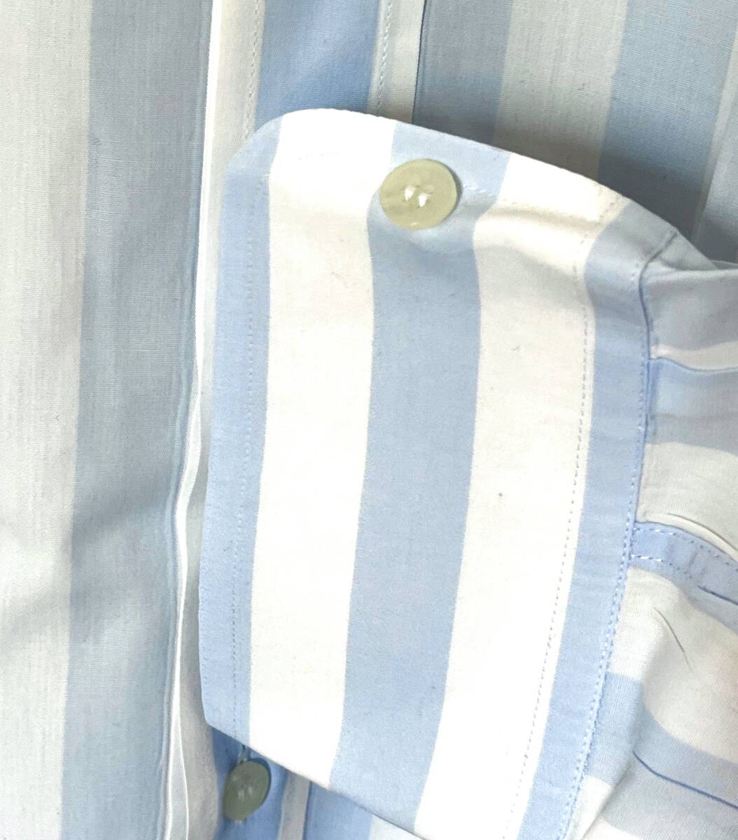 # DOLCE&GABBANA Dolce & Gabbana Thai knee color double neck button light blue ball do stripe stand-up collar dress shirt 