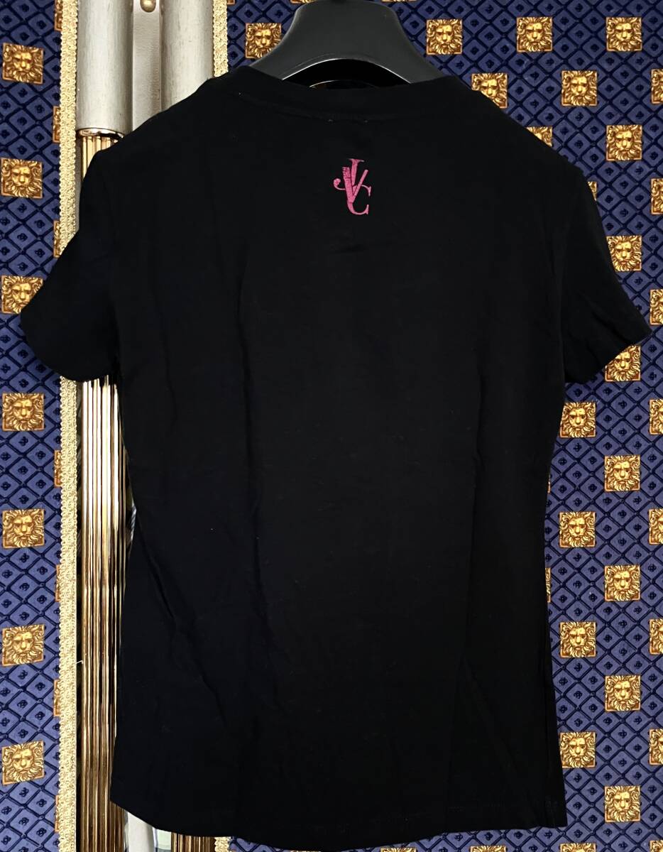■ VERSACE JEANS COUTURE ヴェルサーチ ジーンズクチュール カットソー Tシャツ 黒 S_画像2