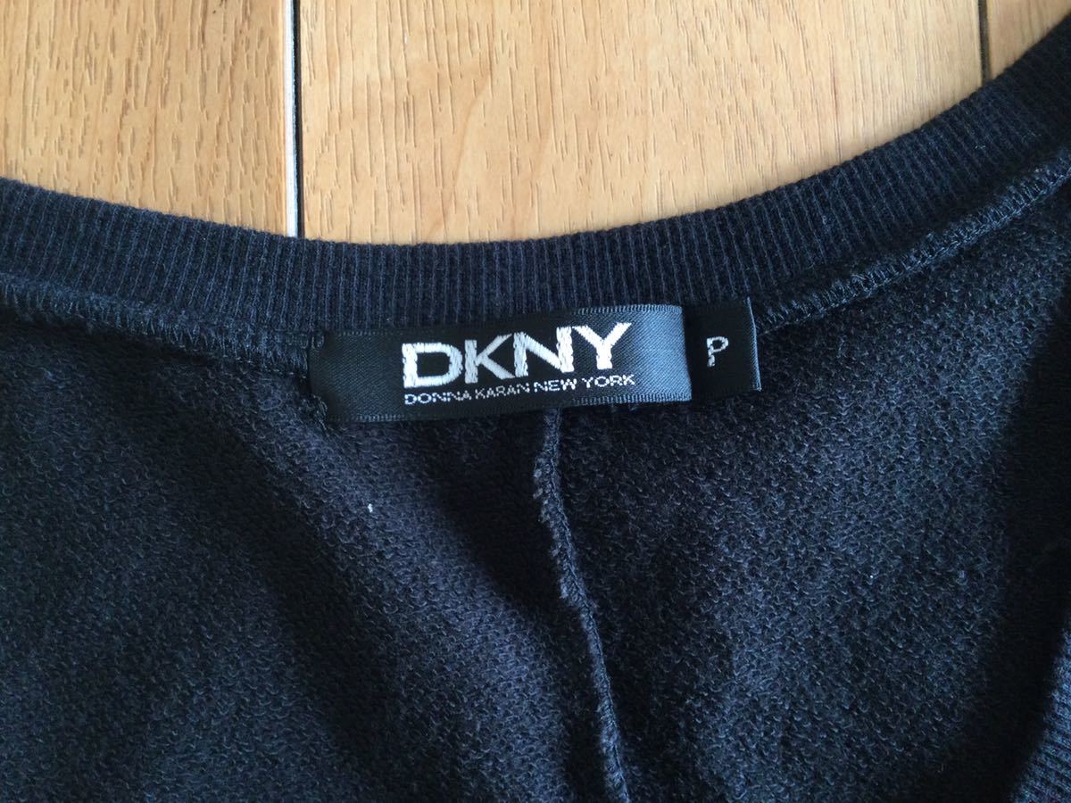 DKNY ダナキャラン　ノースリーブワンピース 黒　サイズP/S インポート　大人カジュアル　シンプル_画像4