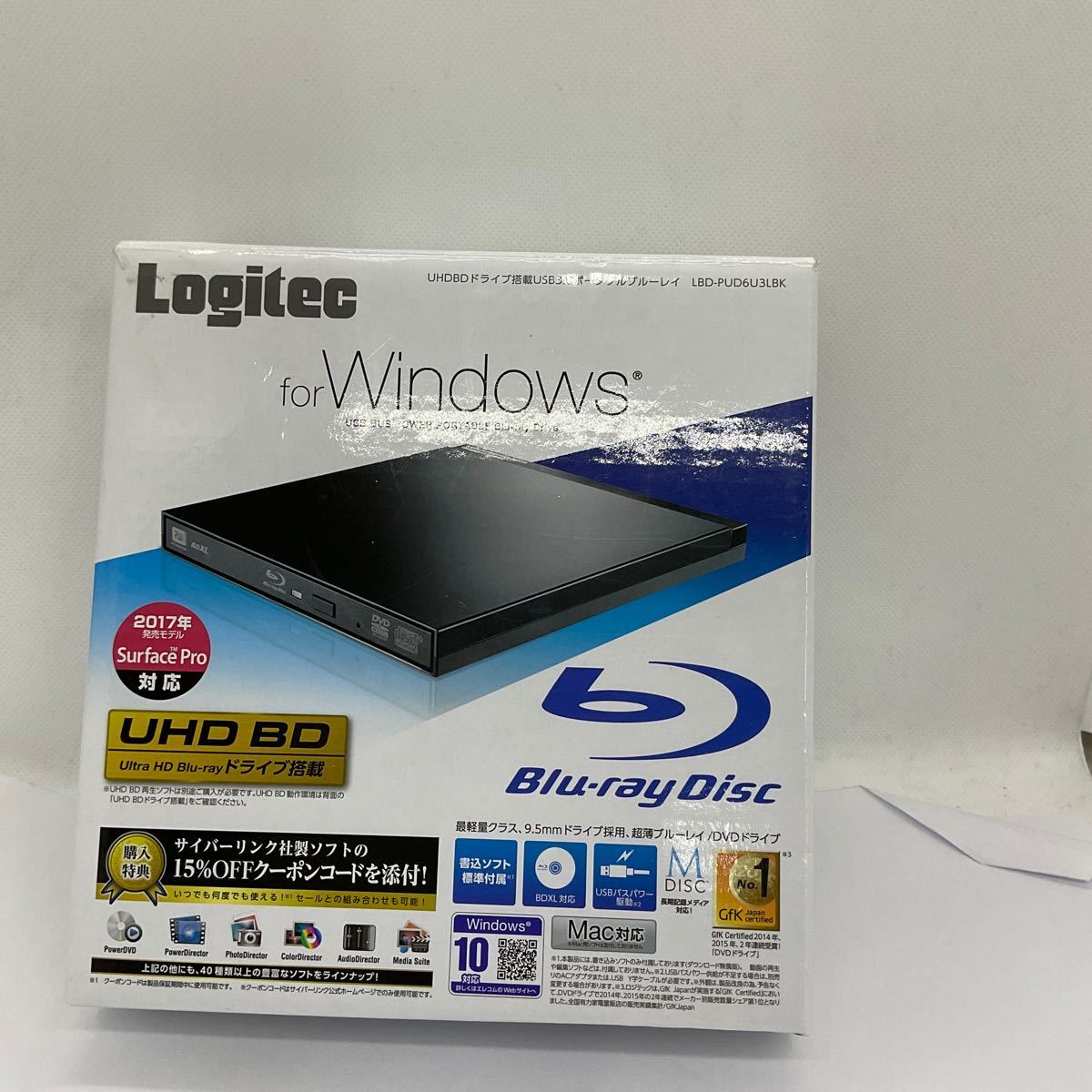 *(D310) Logitec Logitec портативный Blue-ray единица LBD-PUD6U3LBK USB3.0