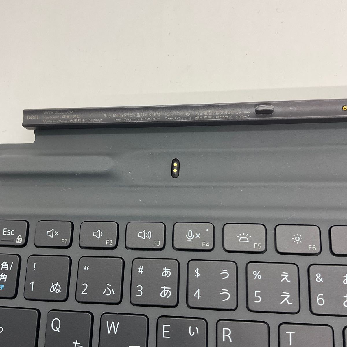 (D360)中古 Dell Latitude 7320 Detachable Keyboard K19M K19M001 の日本語キーボード_画像3