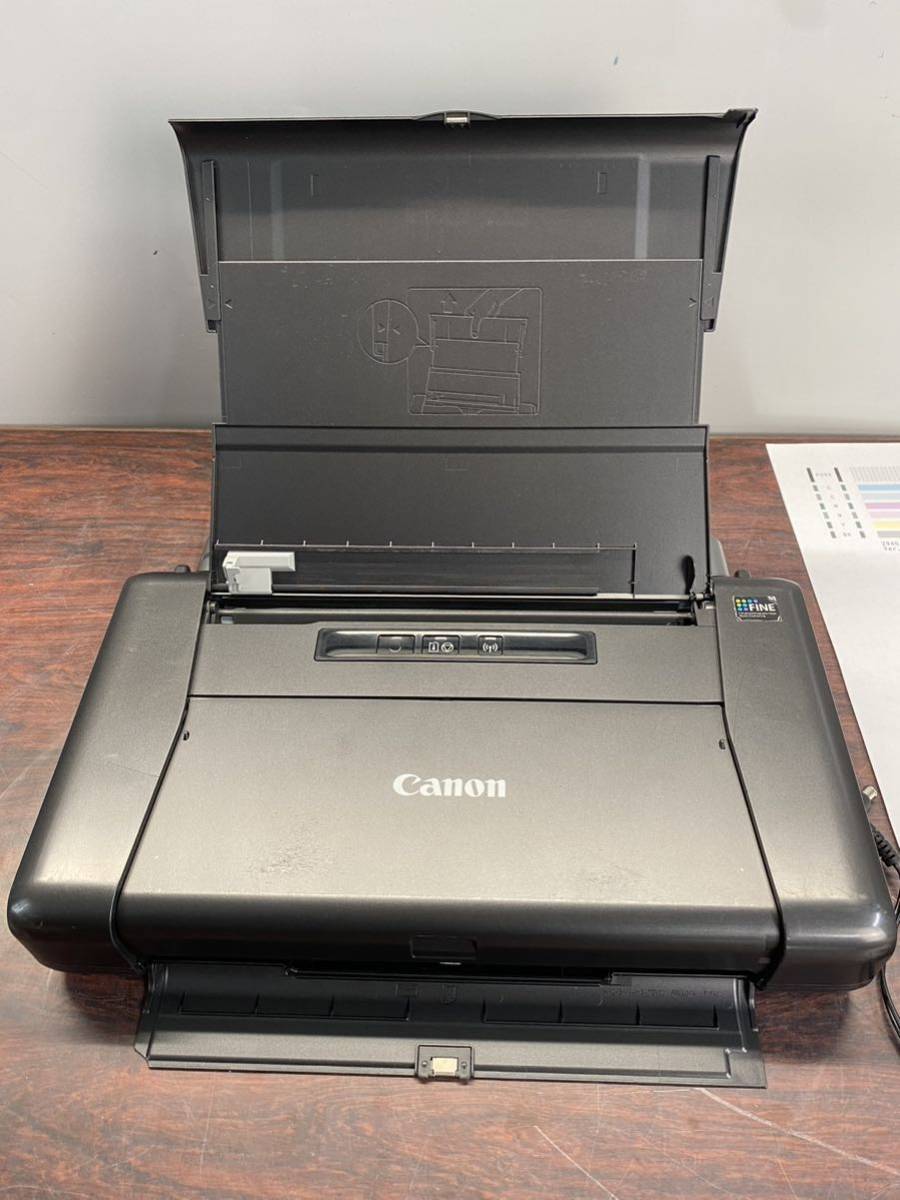 A2761)Canon PIXUS iP110 キャノン インクジェットプリンター カウンター数29401-29450 AC バッテリー付_画像3