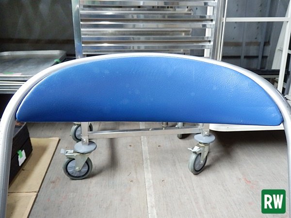 [1 legs ] folding folding chair kokyo blue color meeting chair mi-ting chair business chair pipe chair folding [3-K197]