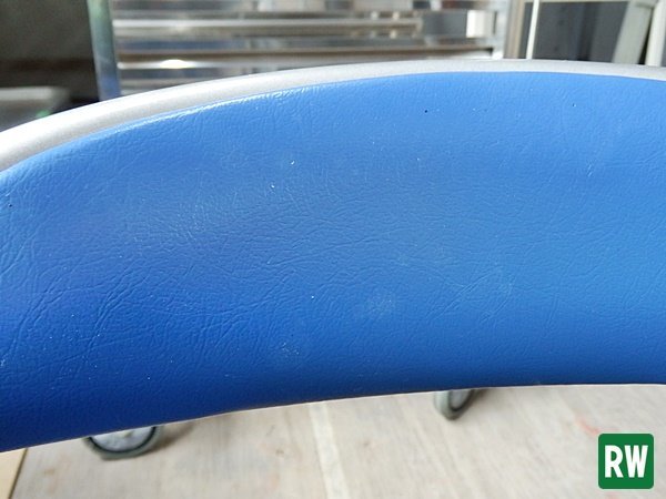 [1 legs ] folding folding chair kokyo blue color meeting chair mi-ting chair business chair pipe chair folding [3-K197]