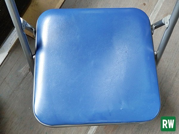[1 legs ] folding folding chair kokyo blue color meeting chair mi-ting chair business chair pipe chair folding [3-K197]