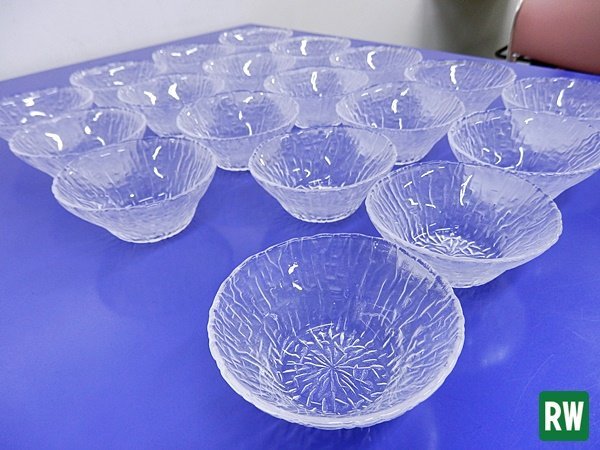 【19個】 ガラスボウル 直径103ｍｍ 高さ45ｍｍ 小鉢 ガラス食器 清涼感 デザート皿に [3]の画像1