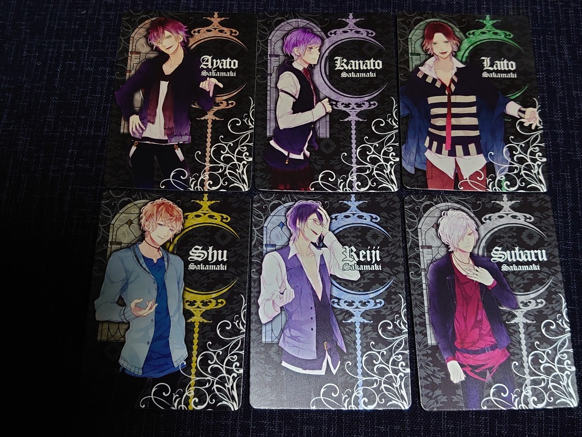 DIABOLIK LOVERS トレーディングカード HEAVEN Card ヘヴンカード 全6種 アヤト カナト ライト シュウ レイジ スバル movic_画像1