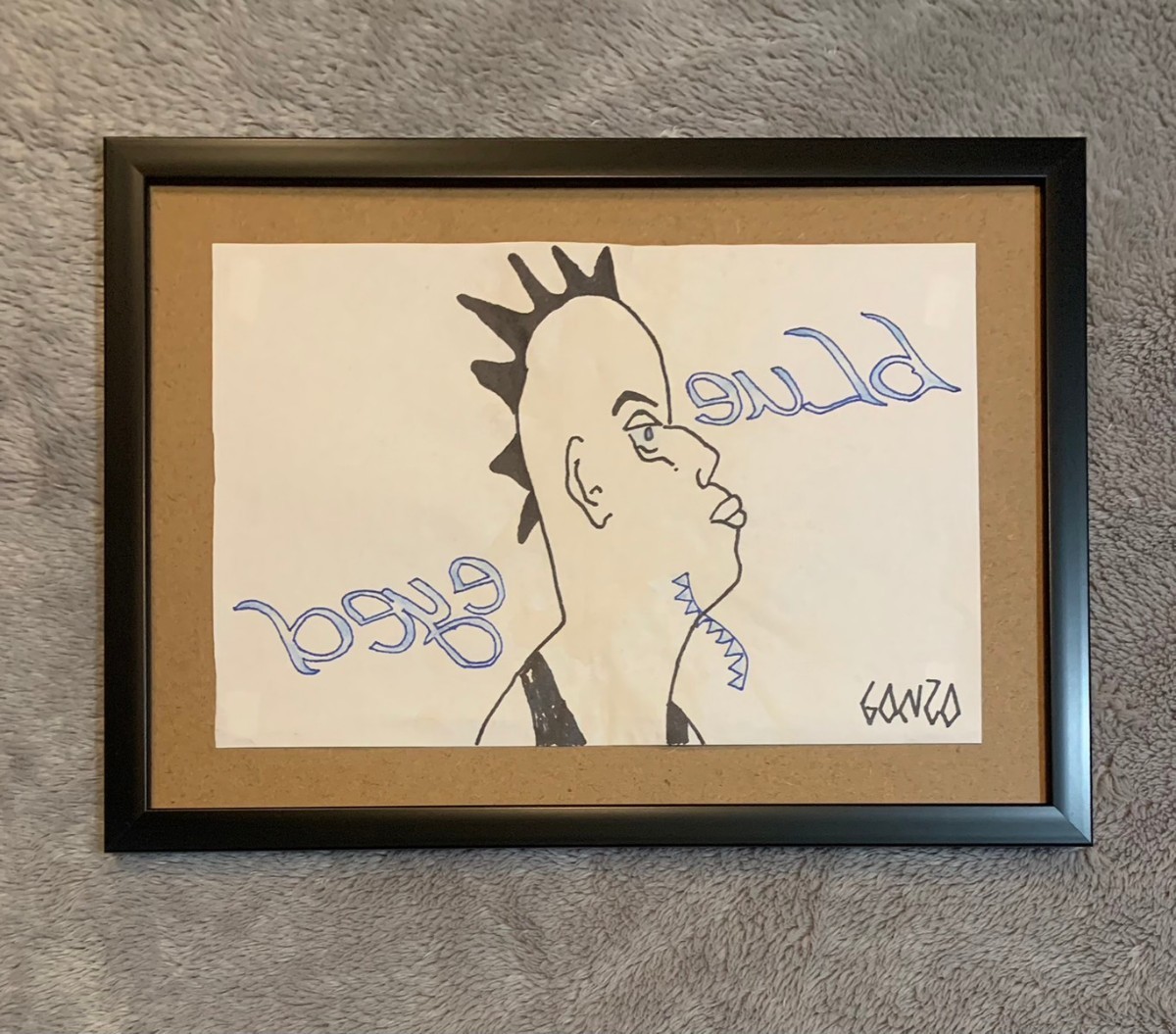 MARK GONZALES GONZ マークゴンザレス 直筆イラスト サイン入り 原画 ART作品 01