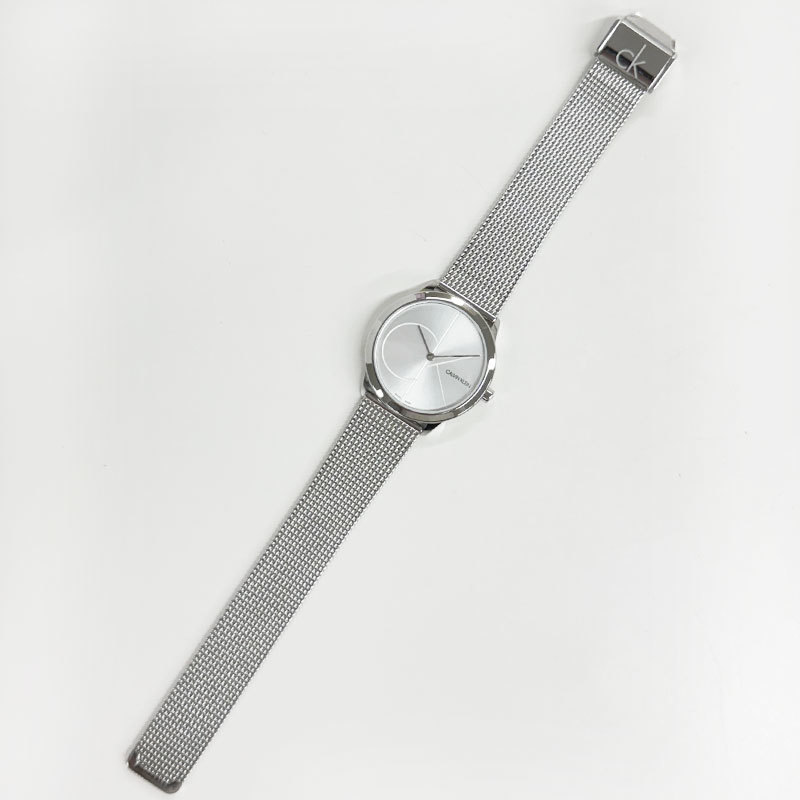 【63816-5TS】未使用・展示品　Calvin Klein カルバンクライン クォーツ 腕時計 K3M2212Z ミニマル レディース メッシュ ステンレスベルト_画像6