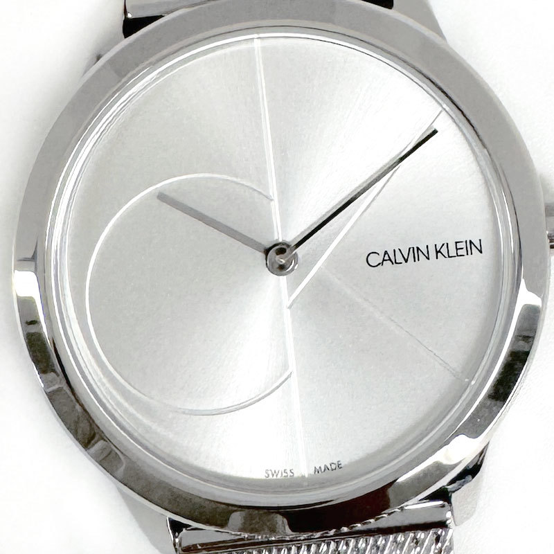 【63816-5TS】未使用・展示品　Calvin Klein カルバンクライン クォーツ 腕時計 K3M2212Z ミニマル レディース メッシュ ステンレスベルト_画像2