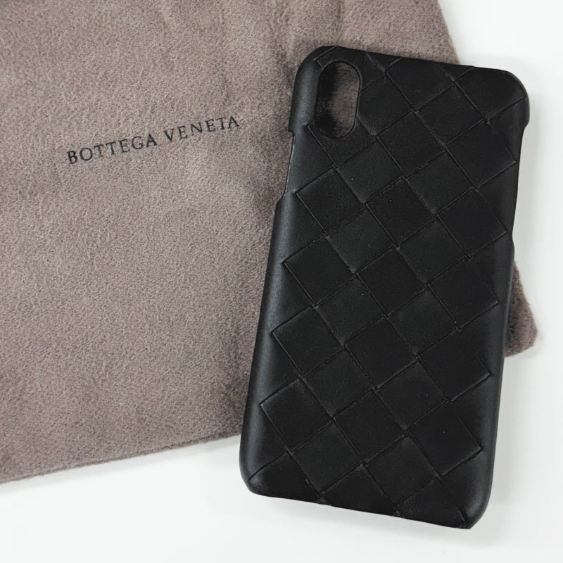 【72887BS】未使用・展示品　BOTTEGA VENETA ボッテガ　イントレチャート レザー iPhoneケース　イタリア製　iPhoneX/XS　スマホ カバー_画像1