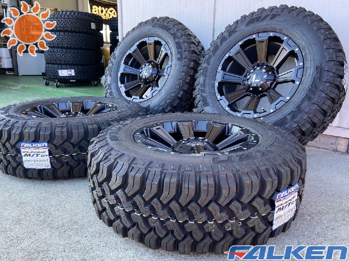 LX600（OFFROAD,EXECUTIVE 含む）17インチ タイヤホイールセット 4本セット 1台分 FALKEN WILDPEAK MT 265/70R17 DeathRock_画像6