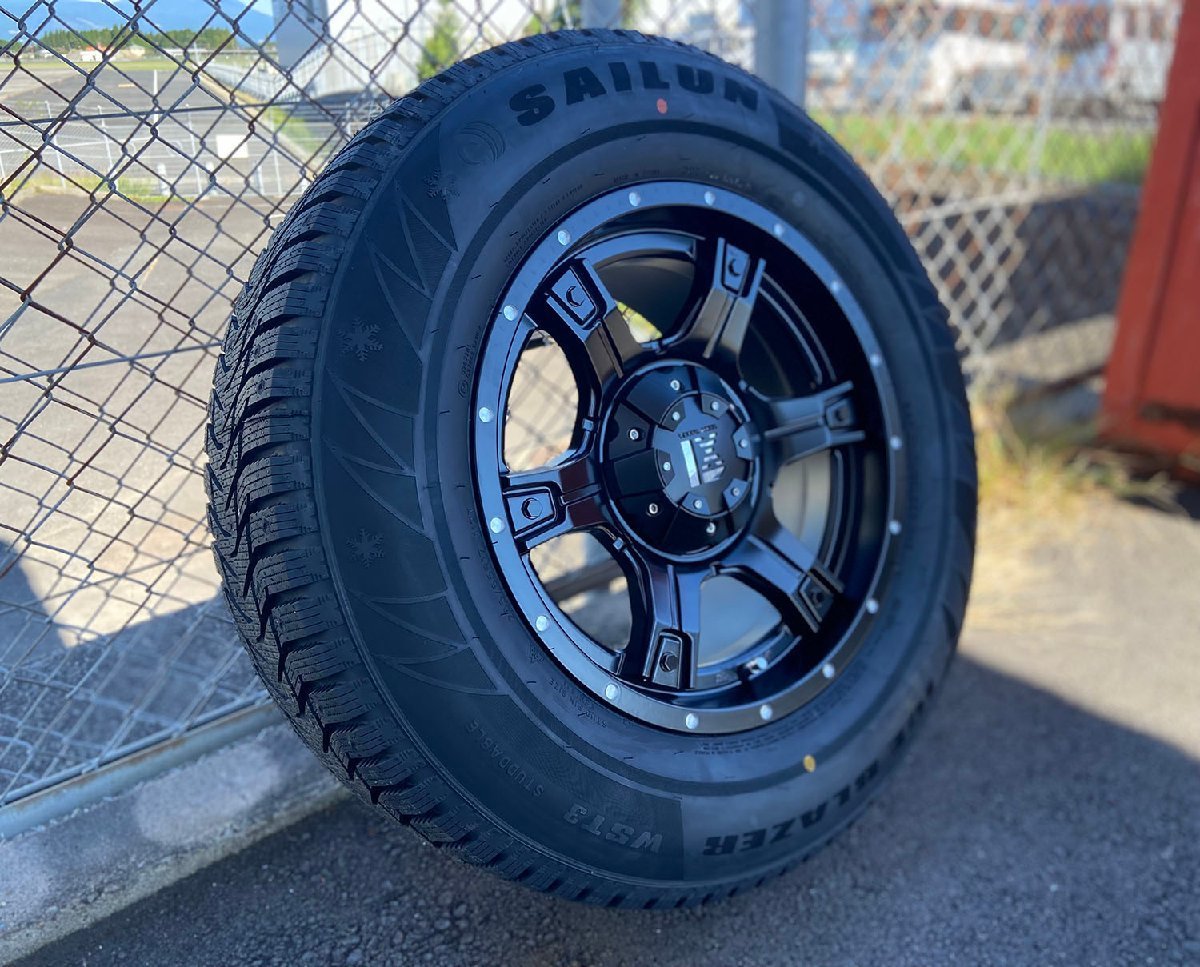 即納 Jeep JK/JL ラングラー スタッドレス SAILUN WST3 265/70R17 17インチ 新品 タイヤホイールセット 1台分 ノーマル車高対応_画像6