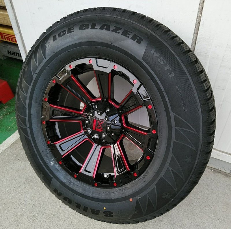 即納 スタッドレス SAILUN ICE BLAZER WST3 265/70R17 265/65R17 プラド ハイラックス サーフ FJ H3 パジェロ DeathRock 新品4本セット_画像8