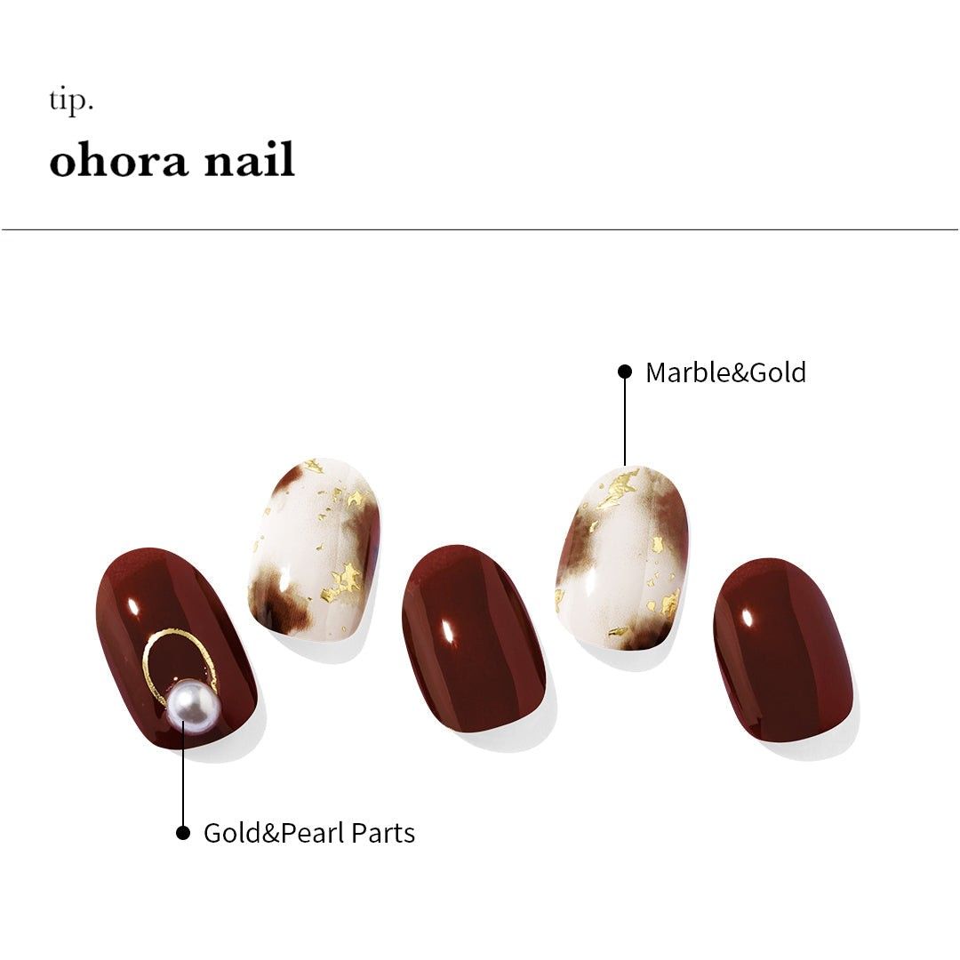 【ohora】オホーラ GelNail ジェルネイルシールGarnet Leopard (新品・未使用)