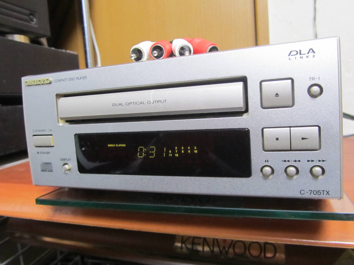 【動作確認済・即決】ONKYO C-705TX　トレーベルト交換済_画像1