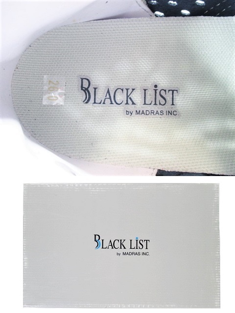 新品★BLACK LIST by MADRAS ネイビースニーカー 26センチ★定価18700円 シューズ 靴 濃紺 ブラックリスト マドラス メンズ_画像10