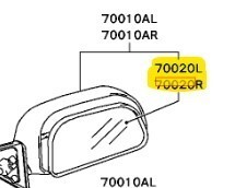 未使用 希少 純正 三菱 ミラー ホルダ 左右 ランサー エボ ランエボ1 2 3 4 CD9A CE9A CN9A MITSUBISHI LANCER EVO MIRROR HOLDER RH LH_画像2