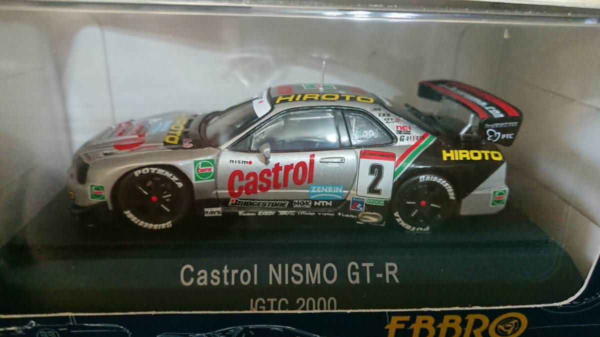 1/43 EBBRO 2000年JGTC カストロール NISMO GT-R#2 片山右京、M・クルム