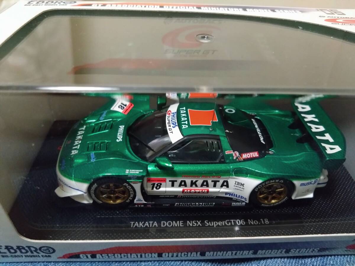 1/43 EBBRO 2006年スーパーGT TAKATA童夢NSX#18 道上龍、小暮卓史_画像1